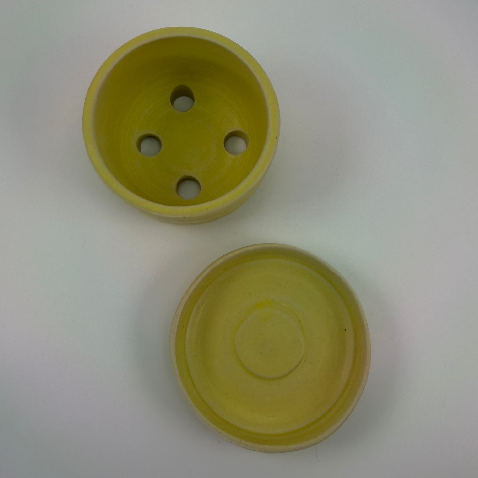 Lemon Yellow Mini Planter Set