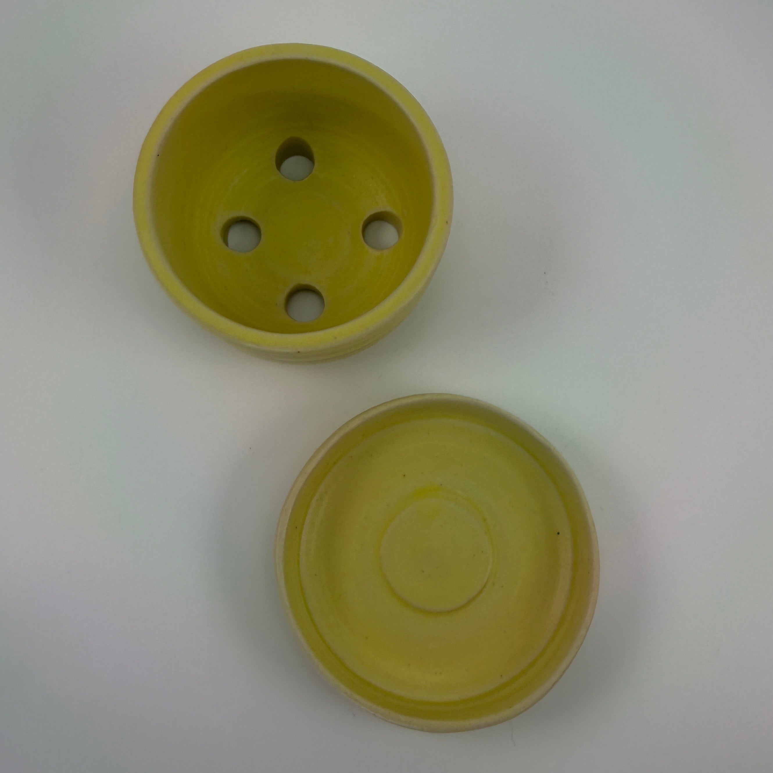 Lemon Yellow Mini Planter Set