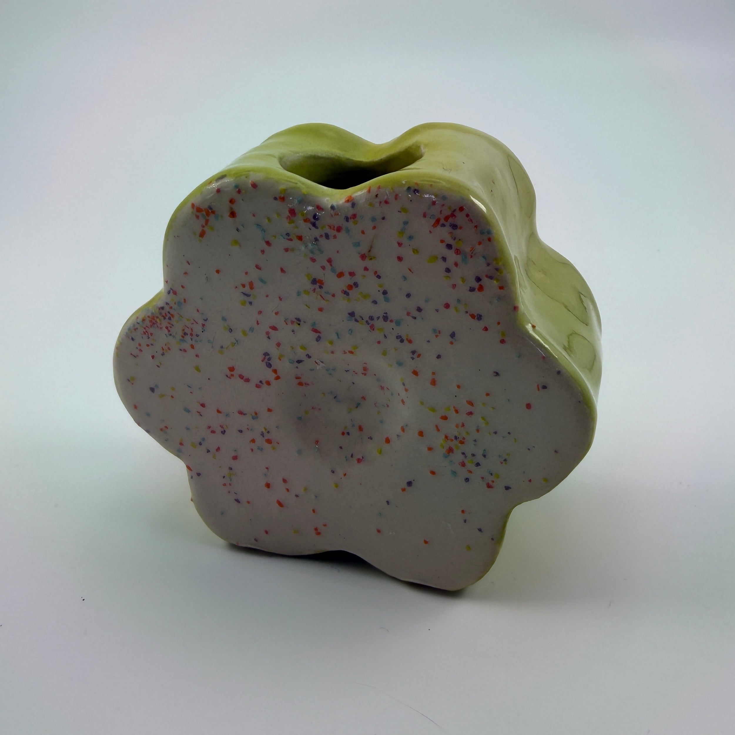 Rainbow Sprinkle Flower Cookie Bud Vase