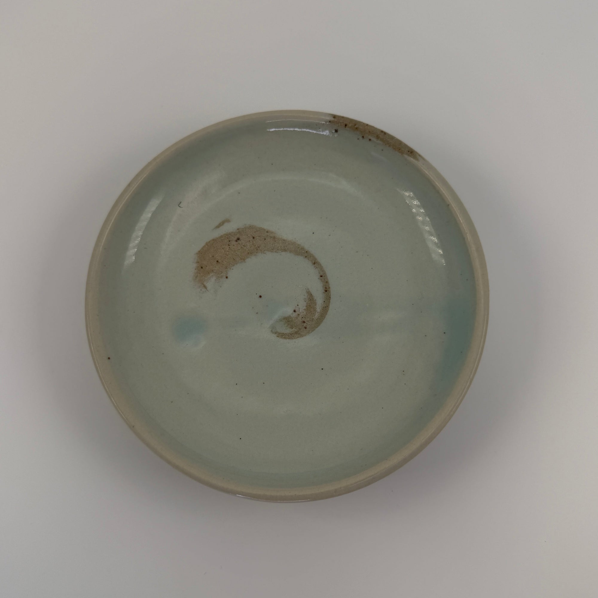 Blue Celadon Marbled Planter Set