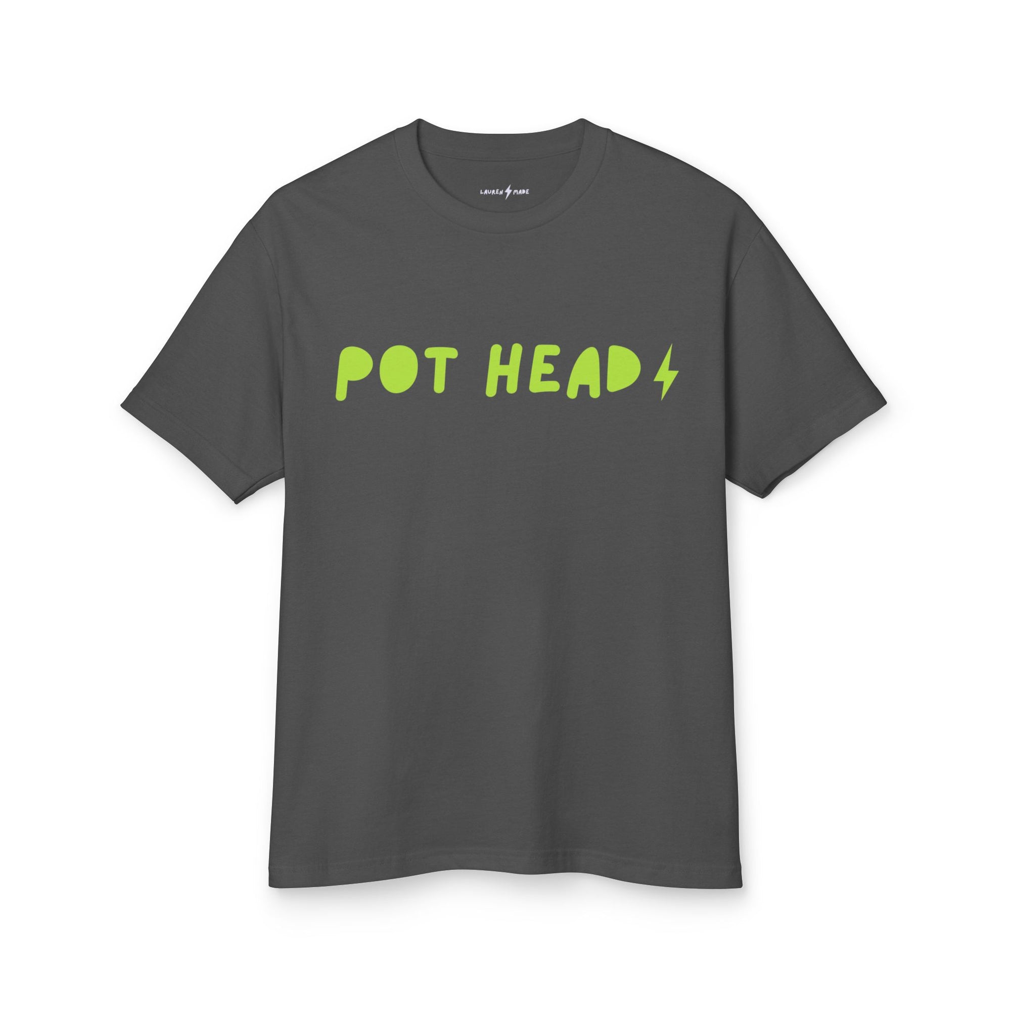 POT HEAD Garment-Dyed Heavyweight Cotton Logo Tee