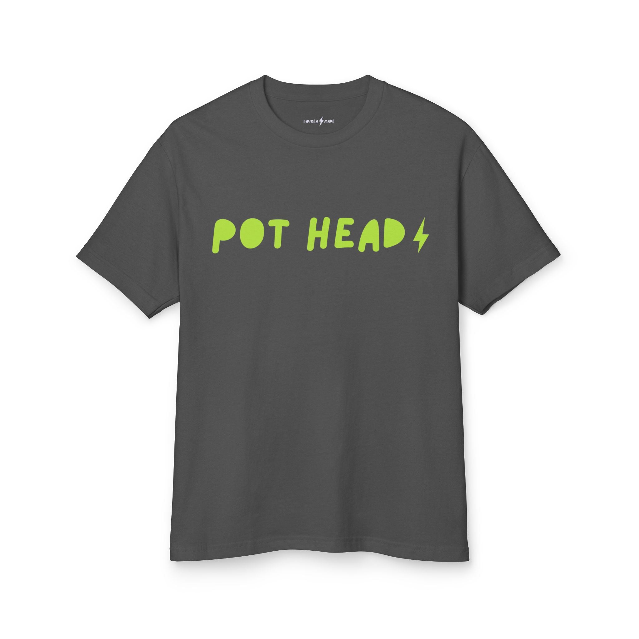 POT HEAD Garment-Dyed Heavyweight Cotton Logo Tee