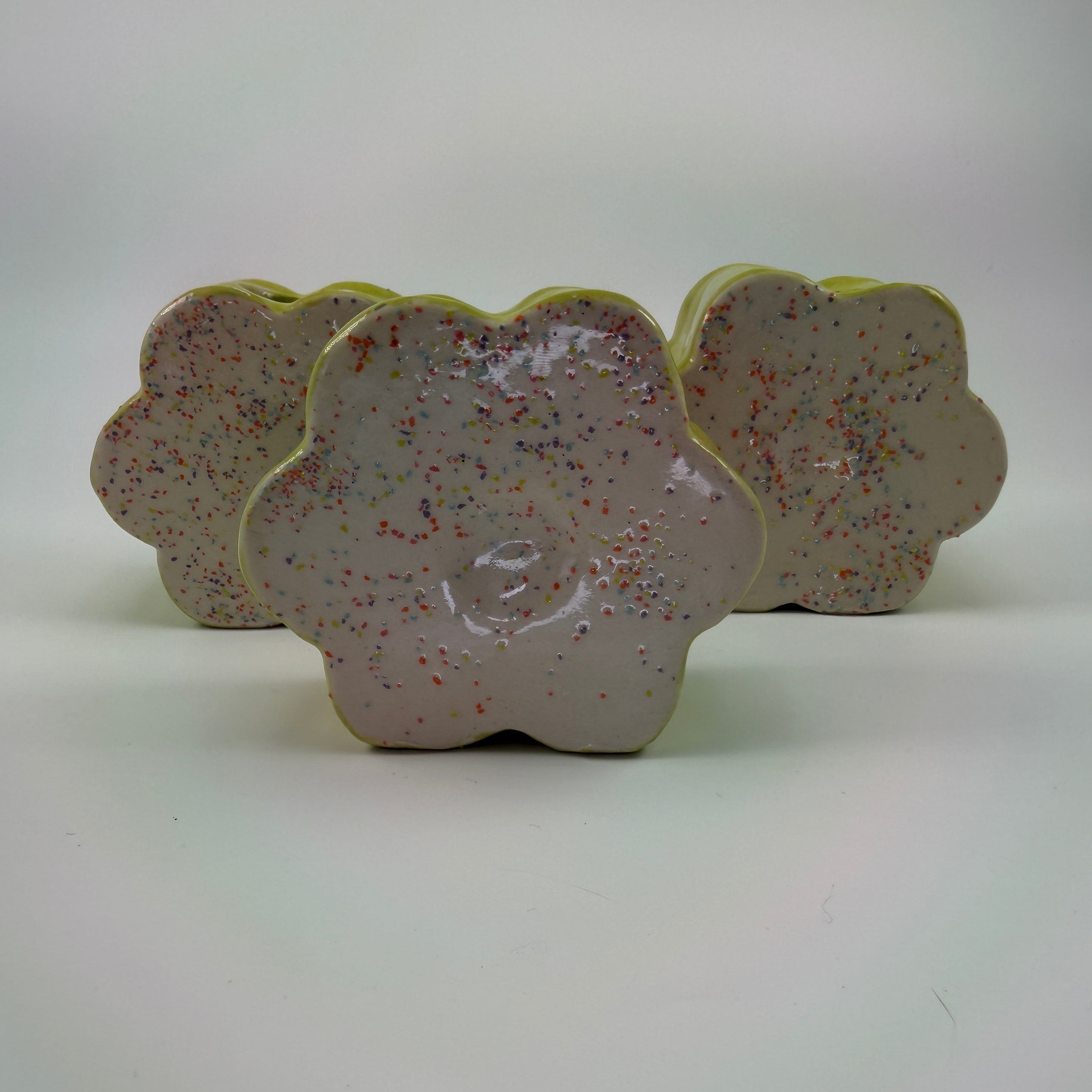 Rainbow Sprinkle Flower Cookie Bud Vase