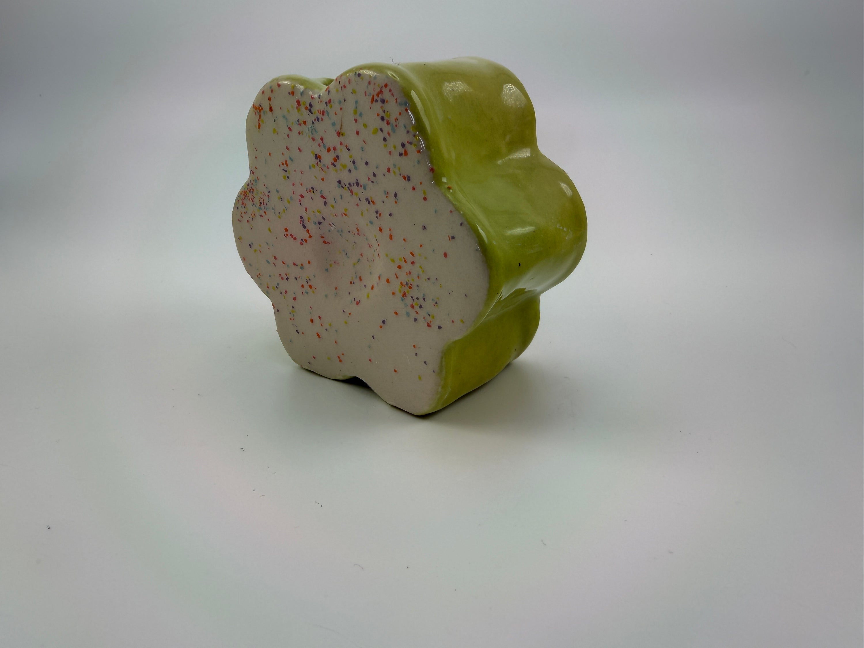 Rainbow Sprinkle Flower Cookie Bud Vase
