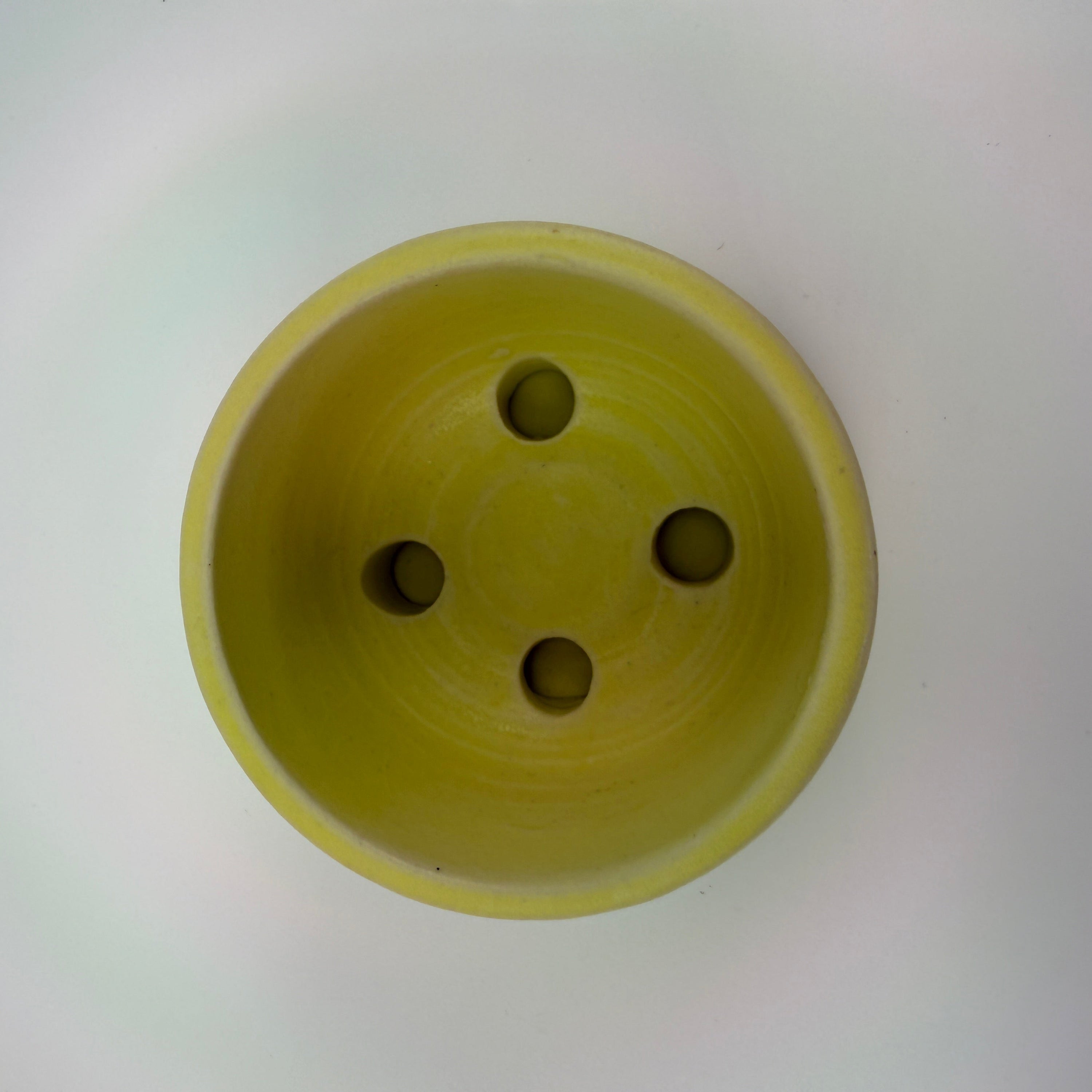 Lemon Yellow Mini Planter Set
