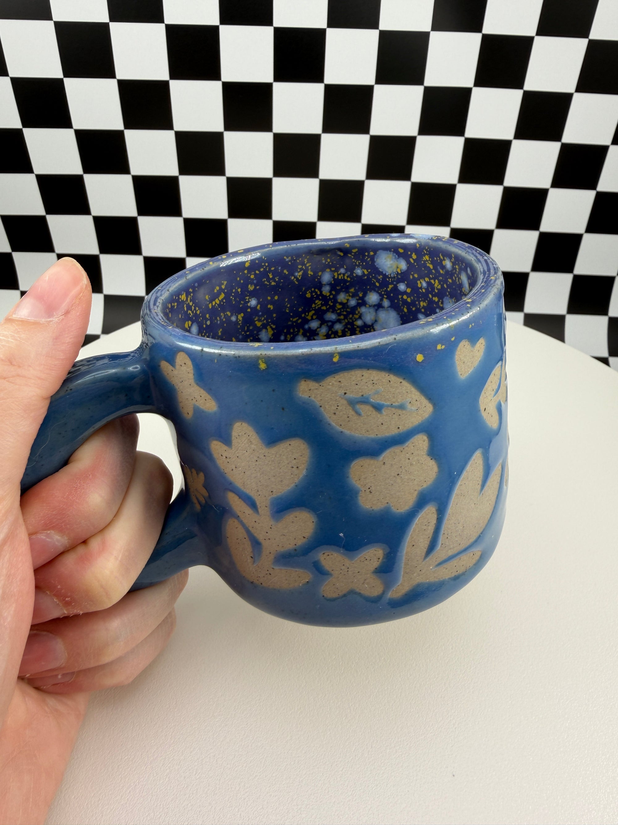 Lavender Blue Sticker Mug